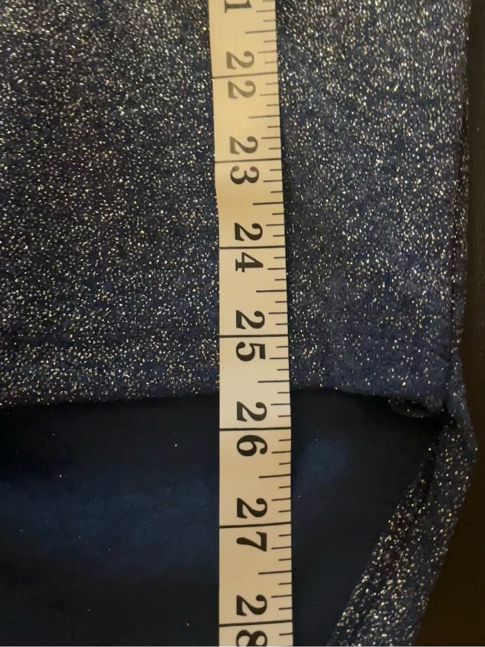Windsor Navy Blue Glitter V-Neck Bodycon Mini Dress - Picture 5 of 12